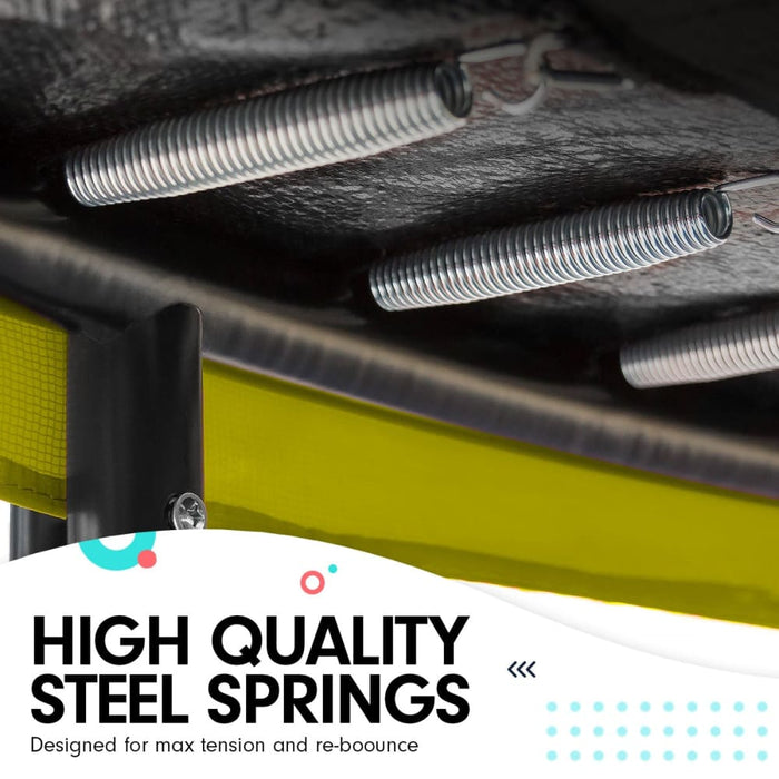 Kahuna Trampoline 8 Ft x 11 Outdoor Rectangular Rainbow