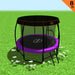Kahuna Trampoline 8 Ft with Roof- Purple