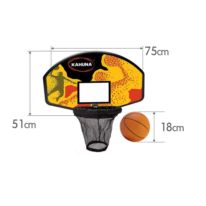 Kahuna Trampoline Basketball Ring Set with Mini Ball