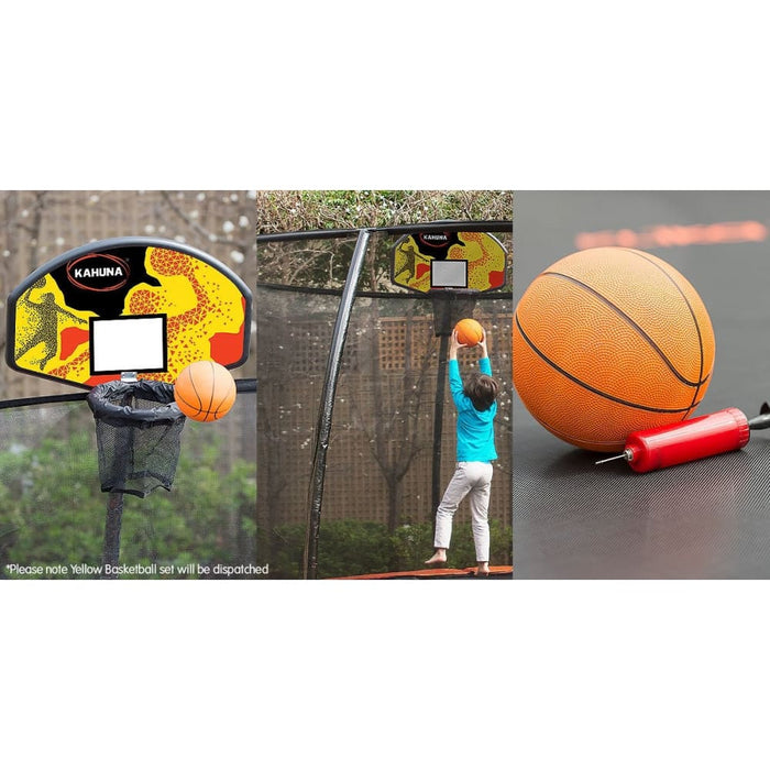Kahuna Trampoline Basketball Ring Set with Mini Ball