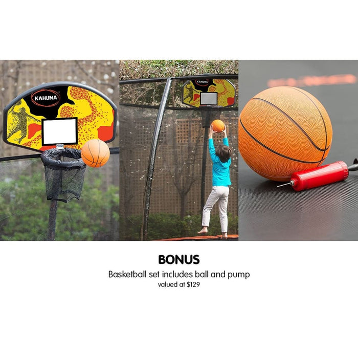 Kahuna Pro 8ft Trampoline With Mat Reversible Pad