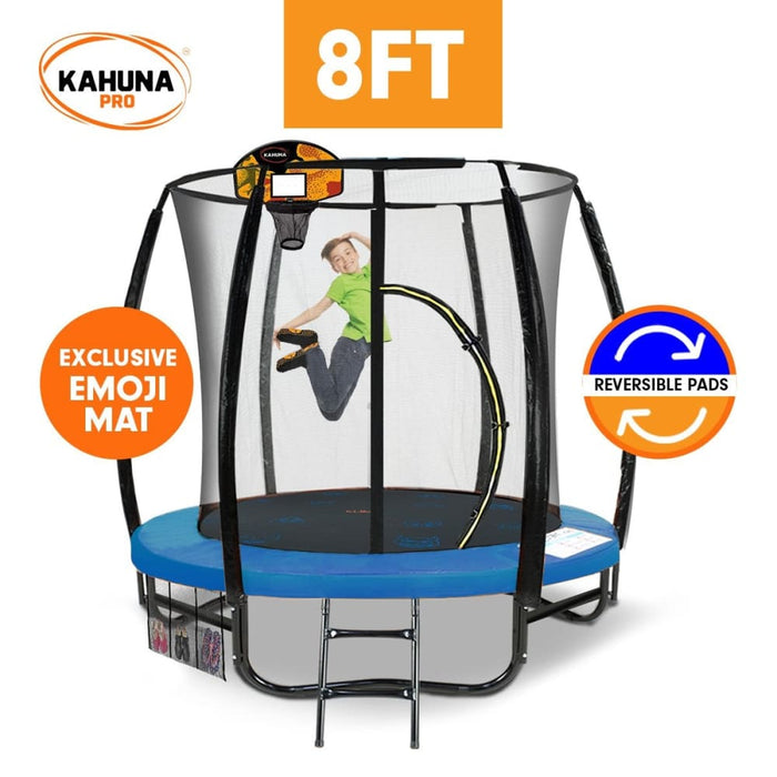 Kahuna Pro 8ft Trampoline With Mat Reversible Pad