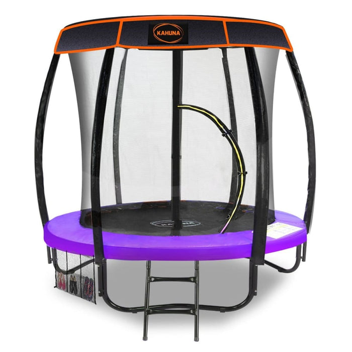Kahuna Trampoline 6ft With Roof Cover - Purple
