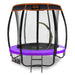 Kahuna Trampoline 6ft With Roof Cover - Purple