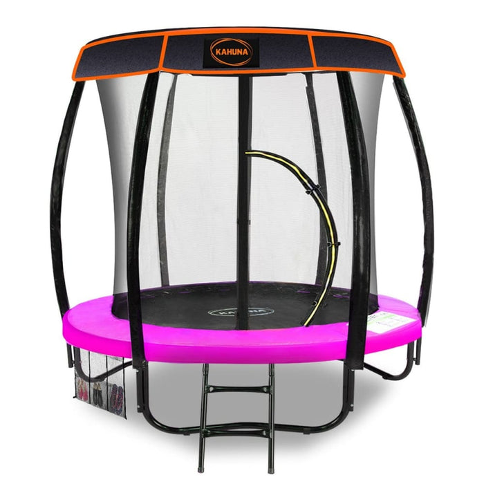 Kahuna Trampoline 6ft With Roof - Pink