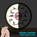Kama Sutra Modern Design Metal Frame Wall Clock Sexual Poses