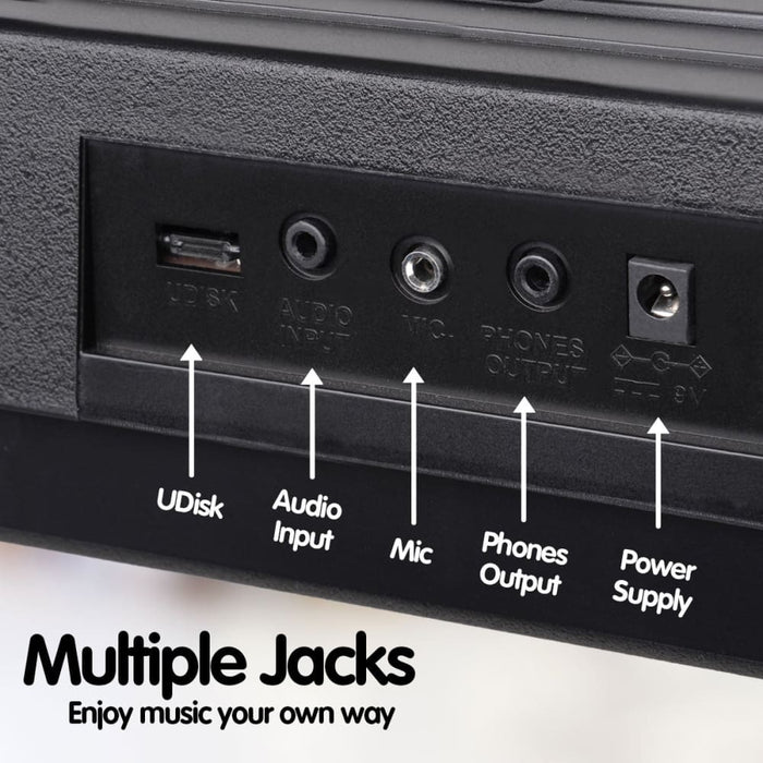 Karrera 61 Keys Electronic Led Keyboard Piano with Stand