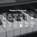 Karrera 61 Keys Electronic Led Keyboard Piano With Stand