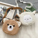 Kawaii Cartoon Plush Shoulder Bag For Women