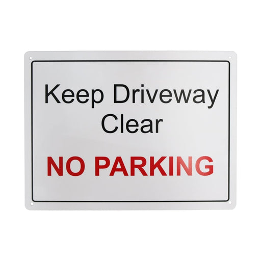 Keep Driveway Clear Plastic Sign