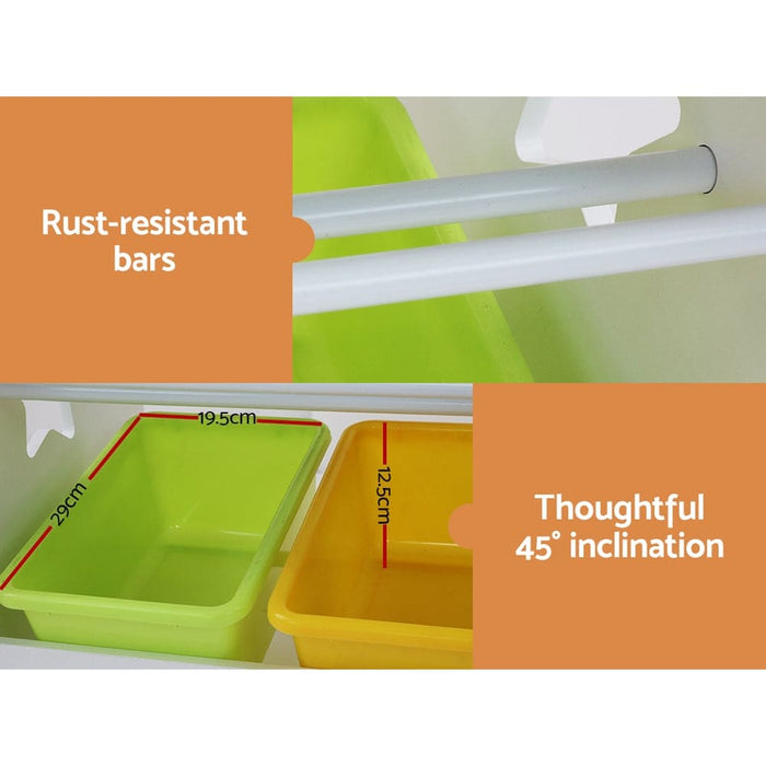 Keezi 3 Pcs Kids Table and Chairs Set Children Furniture