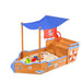 Keezi Boat Sand Pit with Canopy