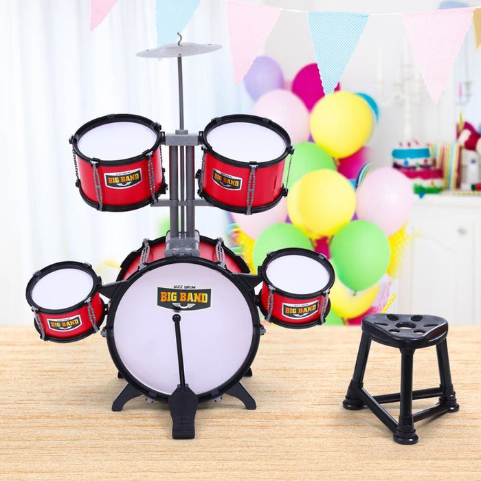 Goslash Picks Keezi Kids 7 Drum Set Junior Drums Kit