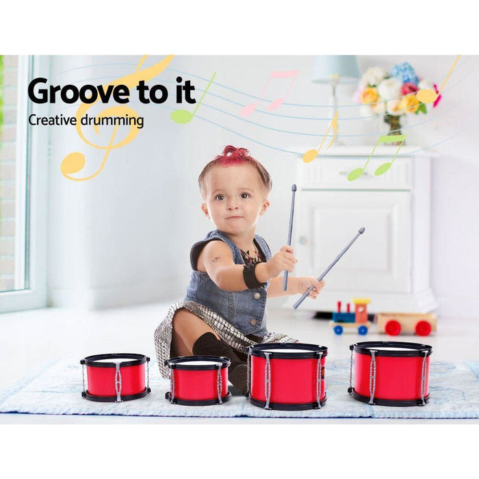Goslash Picks Keezi Kids 7 Drum Set Junior Drums Kit