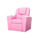 Keezi Kids Recliner Chair Pink Pu Leather Sofa Lounge Couch