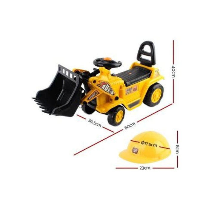Keezi Kids Ride on Bulldozer - Yellow