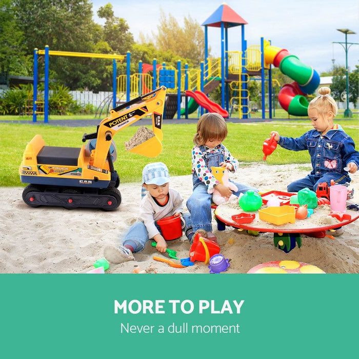 Goslash Picks Keezi Kids Ride on Excavator - Yellow