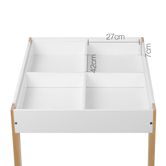 Keezi Kids Table and Chair Set Activity Chalkboard Toys