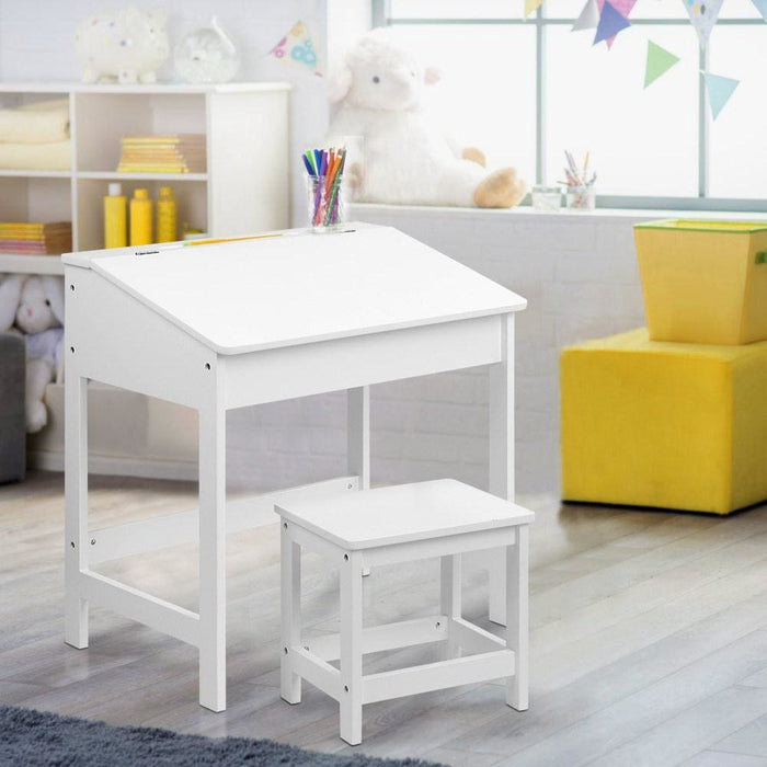 Keezi Kids Table Chairs Set Children Drawing Writing Desk