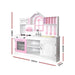 Keezi Kids Wooden Kitchen Play Set - White & Pink
