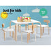 Keezi Nordic Kids Table Chair Set Desk 5pc Activity Dining
