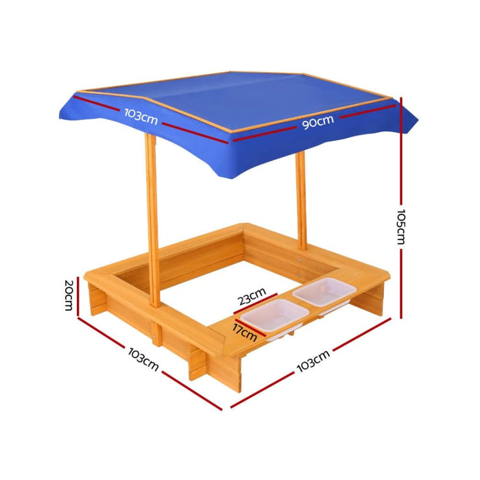 Keezi Outdoor Canopy Sand Pit