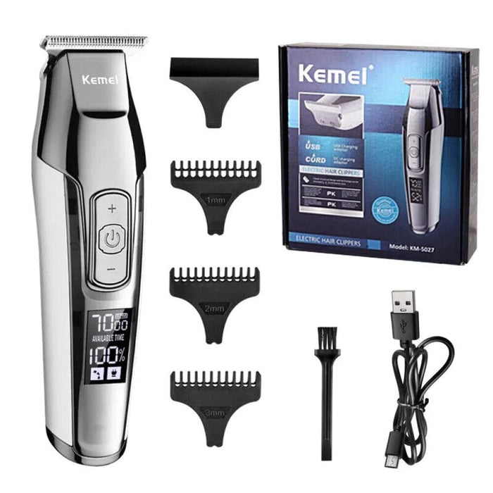 Kemei 5027 Mens Hair Clipper With Adjustable Speed And Led