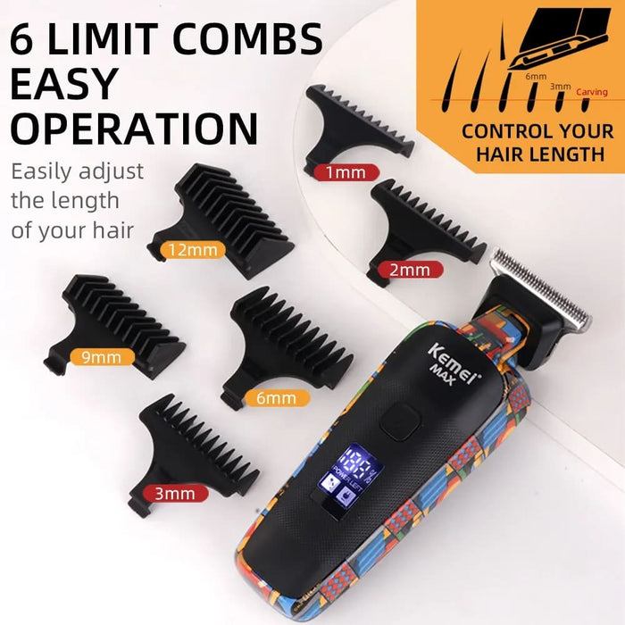 Kemei 5090 Professional Barber Hair Clipper with Digital