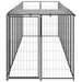 Dog Kennel Black Steel Tbnxxbb