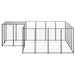 Dog Kennel Black Steel Tbnxxbp