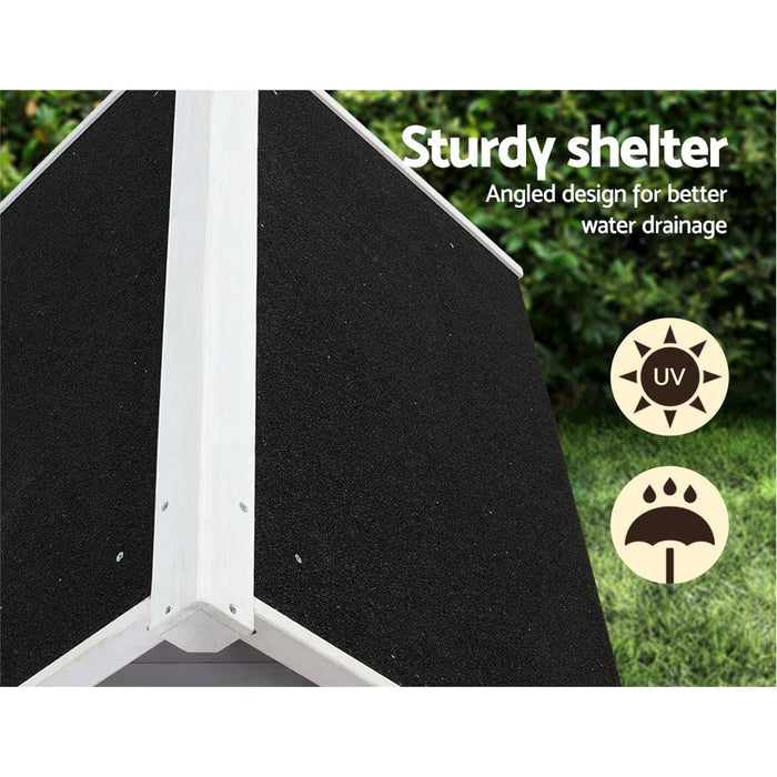 I.pet Dog Kennel House Wooden Outdoor Indoor Puppy Pet