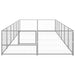 Dog Kennel Silver 12 M² Steel Tbnxoxx