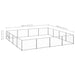 Dog Kennel Silver 16 M² Steel Tbnxopb