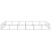 Dog Kennel Silver 18 M² Steel Tbnxotn