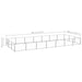 Dog Kennel Silver 21 M² Steel Tbnxotk