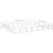 Dog Kennel Silver 42 M² Steel Tbnxoip