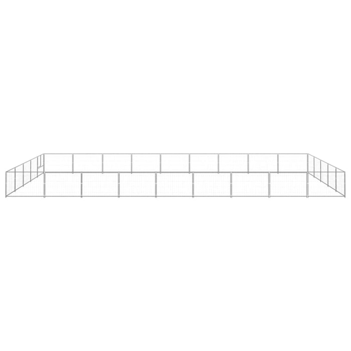 Dog Kennel Silver 45 M² Steel Tbnxoli