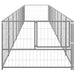 Dog Kennel Silver 8 M² Steel Tbnxobl