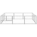 Dog Kennel Silver 9 M² Steel Tbnxotp