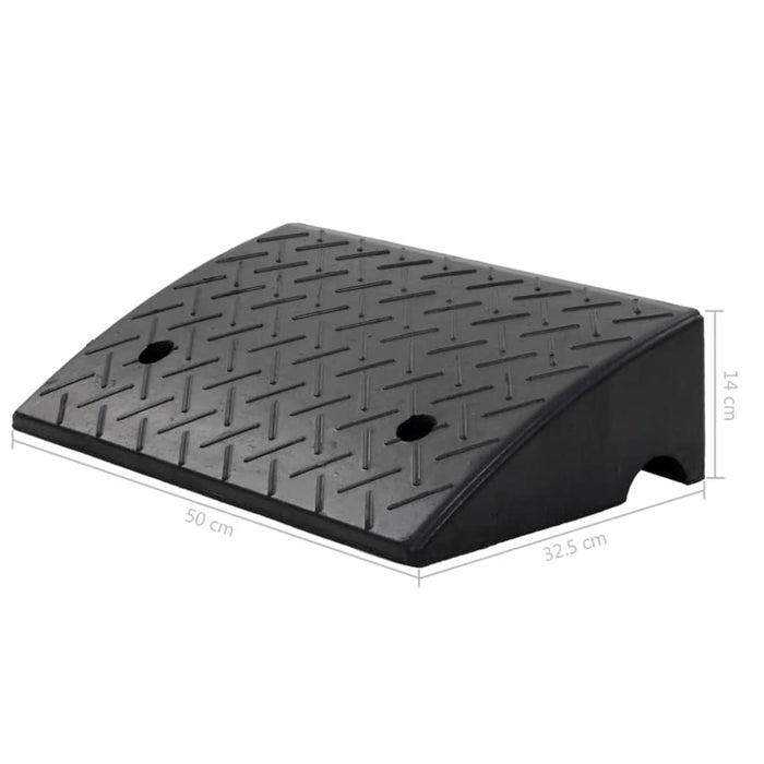 Kerb Ramp Rubber 50x32.5x14 Cm Oaxnti