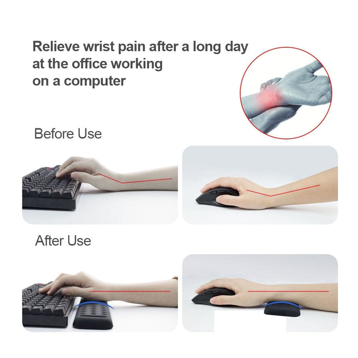 Keyboard and Mouse Wrist Rest Ergonomic Memory Foam Hand