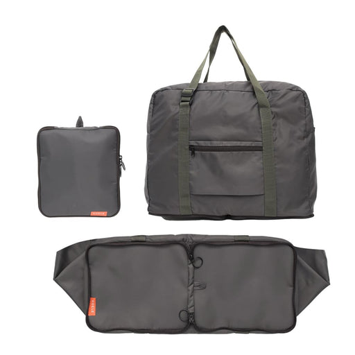 Khaki Shopper Bag Travel Duffle Foldable Laptop Luggage Ko