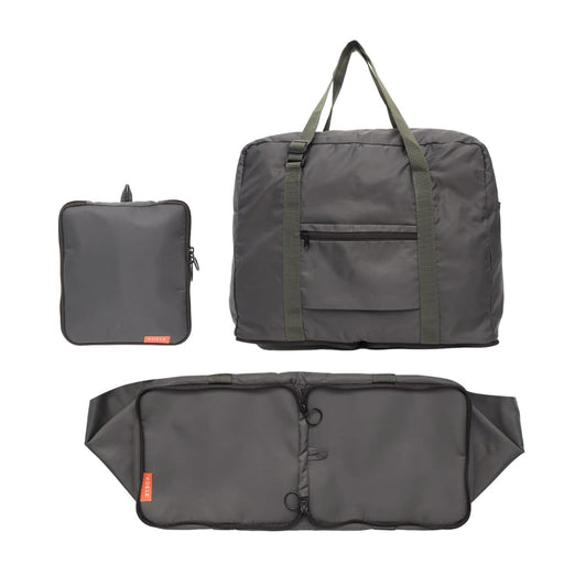 Khaki Shopper Bag Travel Duffle Foldable Laptop Luggage