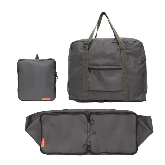 Khaki Shopper Bag Travel Duffle Foldable Laptop Luggage
