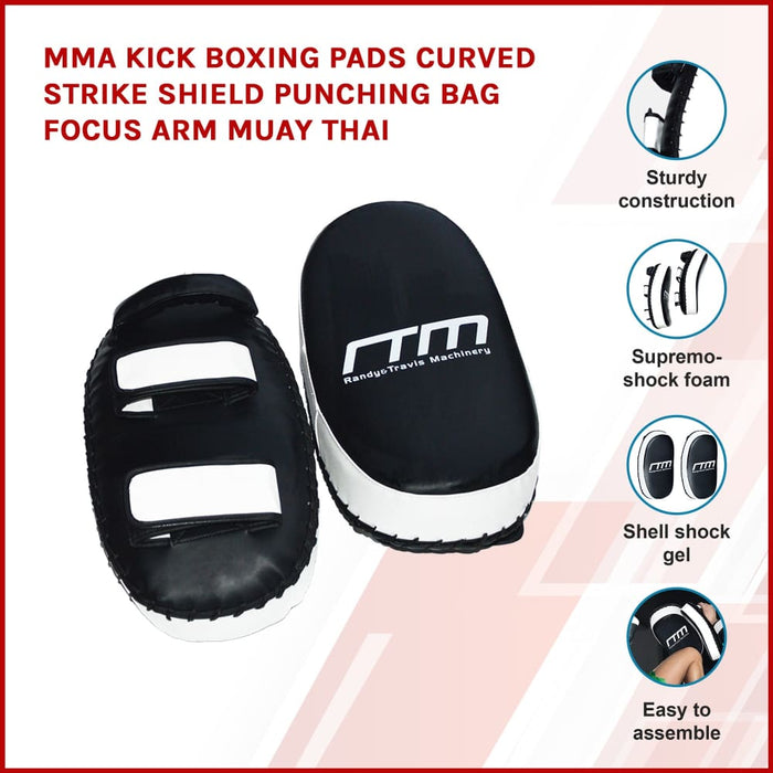 Mma Kick Boxing Pads Curved Strike Shield Punching Bag