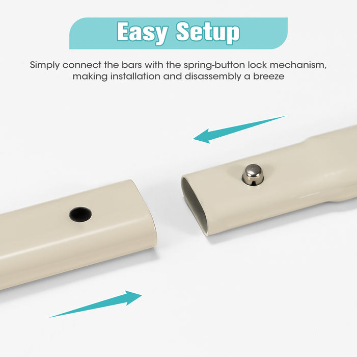 Baby Bed Rail 200X98Cm Height Adjustable Kids Safety Toddler Protect