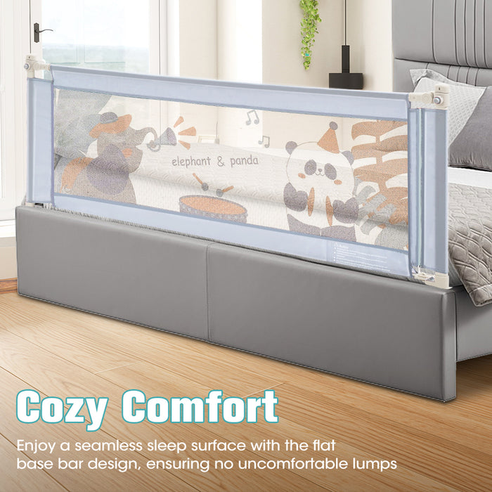 Baby Bed Rail 180X98Cm Height Adjustable Kids Safety Toddler Protect
