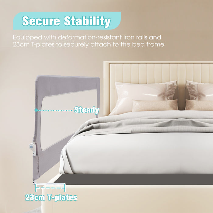 Baby Bed Rail 180X85Cm Adjustable Folding Kids Safety Toddler Protect