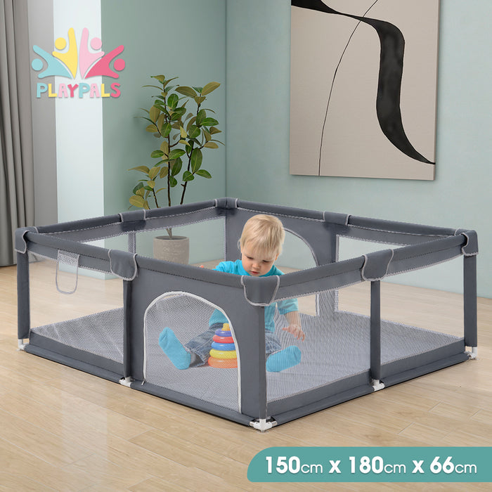 Baby Playpen Child Safety Gate Kids Playpen Child Play 2 Door 150X180Cm