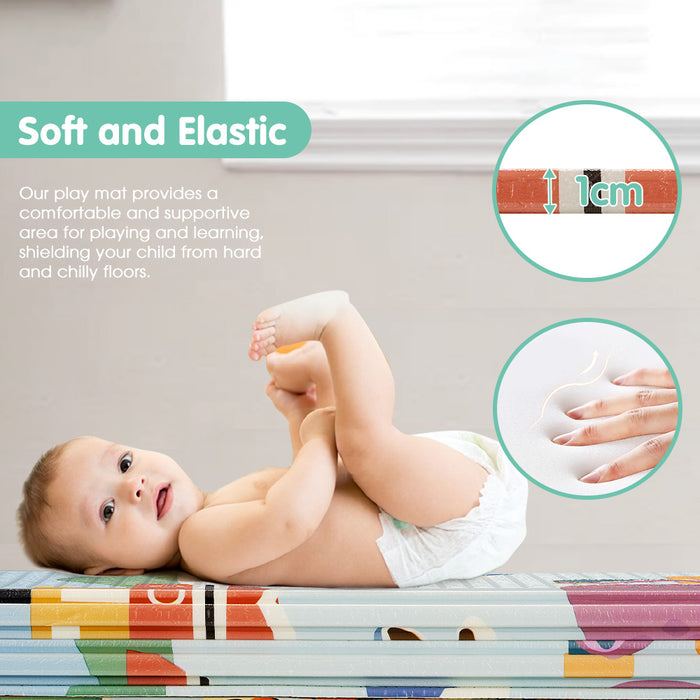 Kid Play Mat Baby Crawling Xpe Foam Foldable Pad Double Non-Slip Carpet
